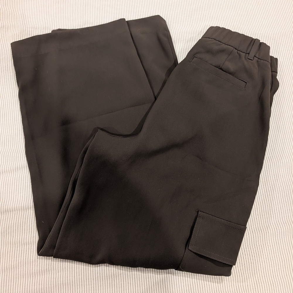 GAP 365 High Rise Cargo Pleated Trousers in brown, women’s size 6 - Picture 15 of 15